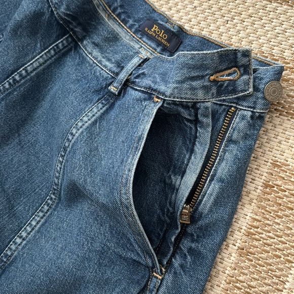 NEW Polo Ralph Lauren Luxury Denim Paneled A-Line Skirt SIZE 0 - Picture 8 of 9